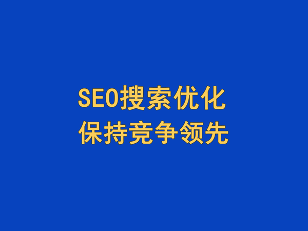 SEO搜索引擎優(yōu)化,保持競(jìng)爭(zhēng)領(lǐng)先地位