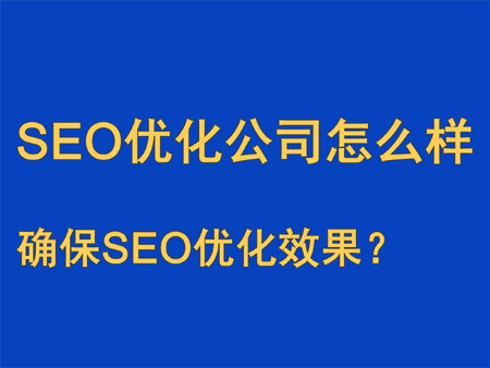 SEO優化公司怎么樣確保SEO優化效果？
